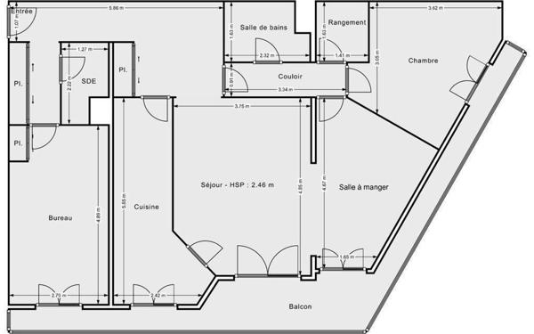Appartement à vendre    3 pièces • 88,04 m2 Le Pré-Saint-Gervais