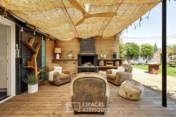 Maison de famille aux volumes pluriels avec jardin