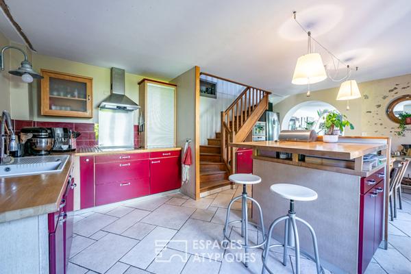 La maison de caractère rénovée avec jardin à proximité du centre-ville