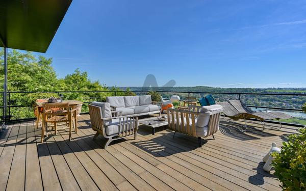 Couzon au Mont d'Or- Maison contemporaine avec vue panoramique Saône - 4 chambres