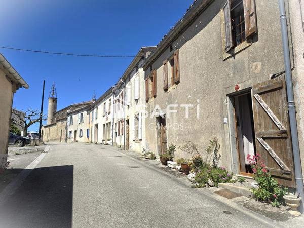 Maison de village avec beau jardin et vue dégagée