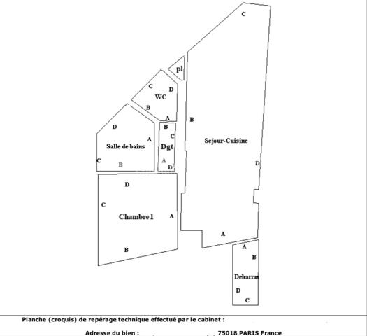Appartement 3 pièces - 70m2 - Paris 18