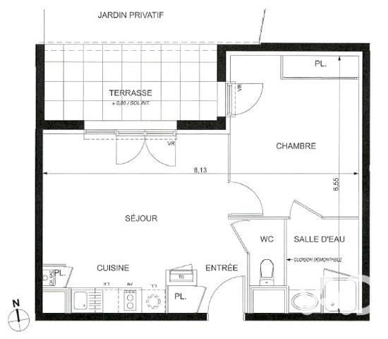 Location appartement 2 pièces 41,29 m² Toulouse