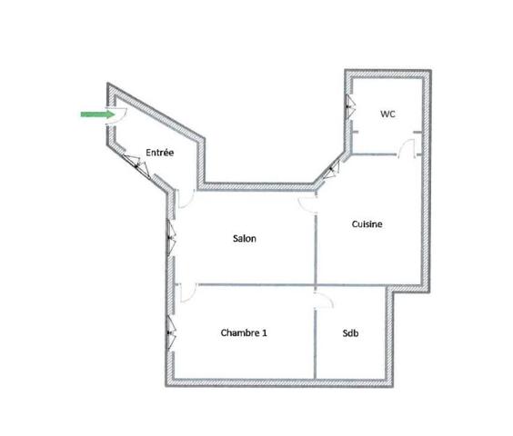 Paris 2ème - À LOUER - 2 pièces rénové de 37,31 m²