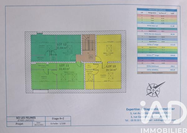 Immeuble à vendre 105 m² Limoges