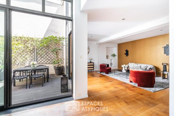 Maison-Loft à la rénovation contemporaine au calme avec patio privatif