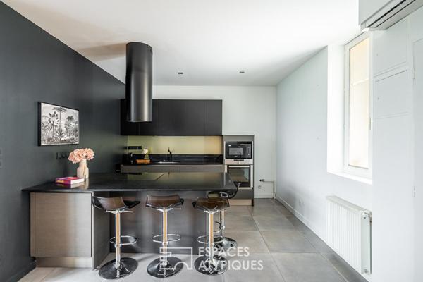 Maison-Loft à la rénovation contemporaine au calme avec patio privatif