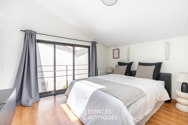 Maison-Loft à la rénovation contemporaine au calme avec patio privatif