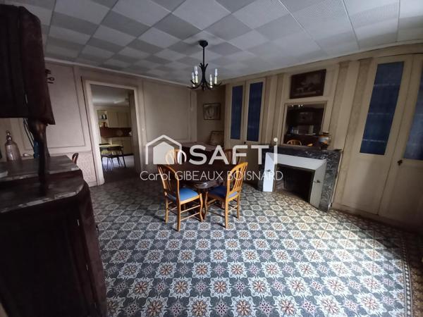 Maison ancienne de 121m² en centre ville, avec jardin