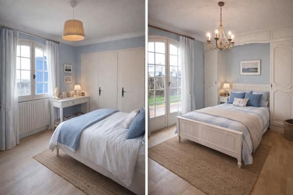 Maison d’architecte 5 chambres avec jardin clos, garage et beaux volumes – Beauvoir-sur-Mer