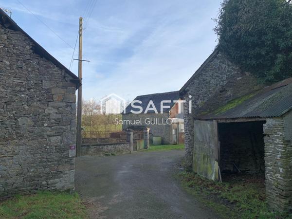 Maison en pierre à rénover avec grand terrain