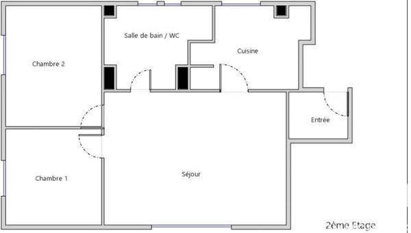 Appartement à vendre 3 pièces 54 m² L'Île-Saint-Denis