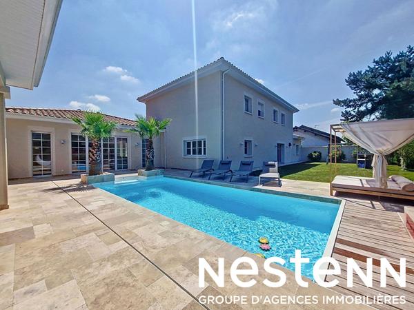 Maison d'exception Genas 269m²-terrain-piscine-impasse