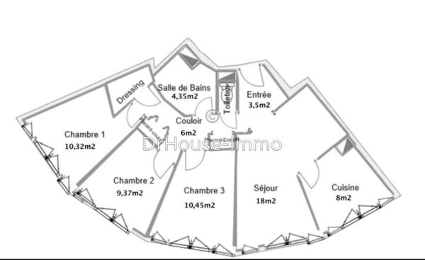 Appartement à vendre 4 pièces de 73 m²