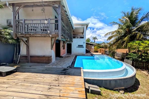 EXCLUSIVITÉ – Villa T3 vue mer avec 3 dépendances locatives – Le Moule, Guadeloupe
