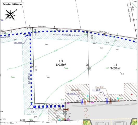 Terrain Brem Sur Mer 325 m2