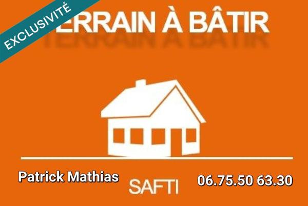 EN  EXCLUSIVITE : terrain à bâtir de: 246m2