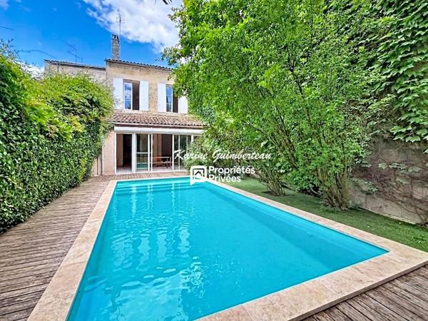 Maison bourgeoise proche Tourny avec jardin et piscine