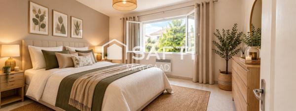 Maison T5 de plain-pied  avec terrain de 1090 m2