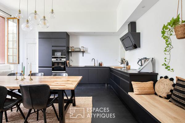 Appartement rénové dans le château d’une ancienne abbaye