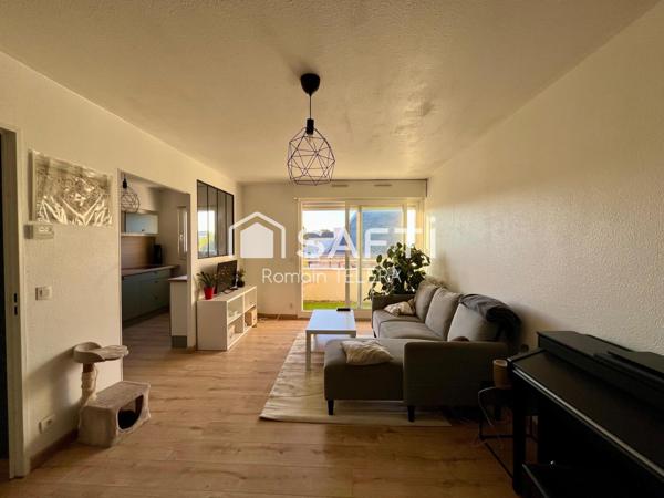 Chartrons : T2 de 51 m² avec un balcon et une vue dégagée