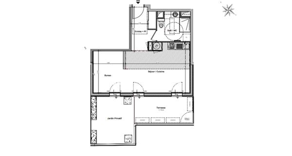 À vendre Studio 41 m² - Rillieux-la-pape 69140