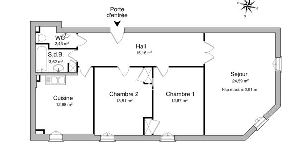Location Appartement 3 pièces 84.86 m² - Valence 26000