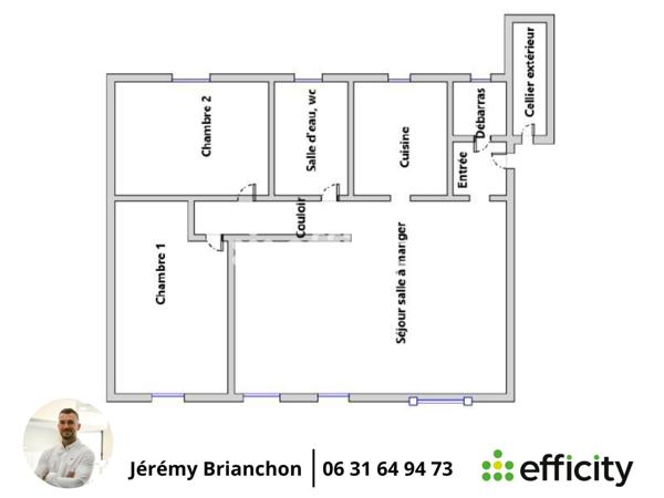 Appartement 3 pièces - 69 m²