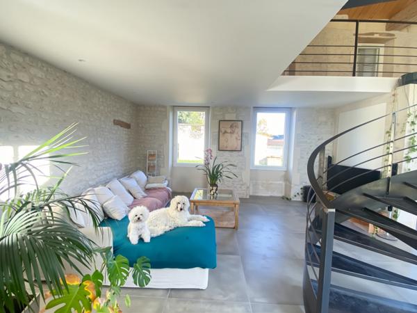 Maison rénovation contemporaine avec grand jardin