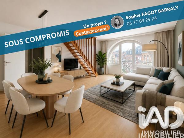 Appartement à vendre 3 pièces 81,88 m² Lille