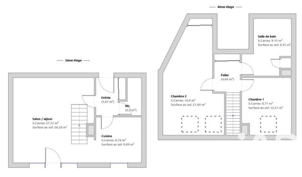 Appartement à vendre 3 pièces 81,88 m² Lille