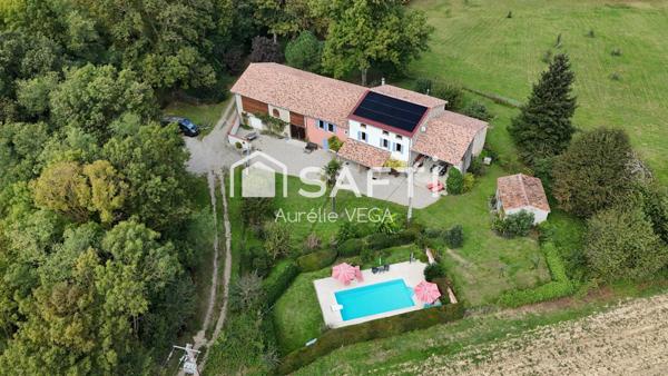 Propriété de caractère avec gîte, piscine et bois – Proche Mirepoix