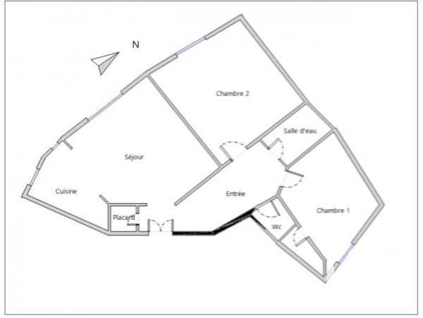 Appartement à vendre 3 pièces 55 m² Boulogne-Billancourt