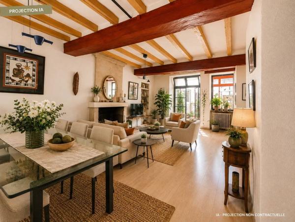 Chinon centre – Maison de caractère 250 m², 4 chambres, cour intérieure et verrière