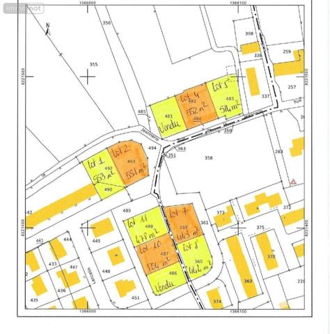 Terrain à Batir à vendre à Gouville-sur-Mer dans la Manche (50560), ref : 50069/37