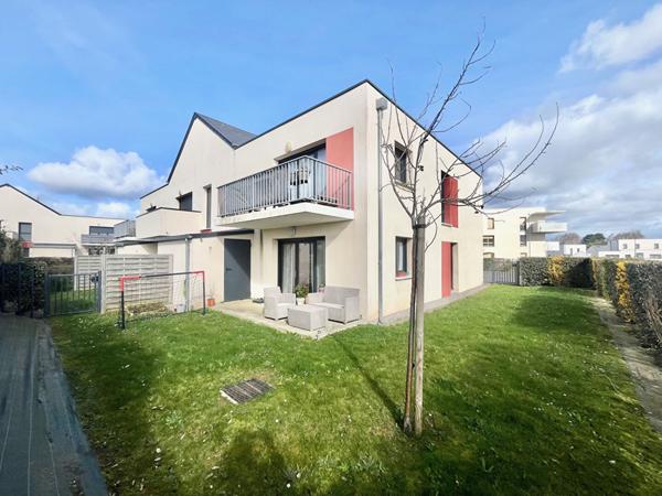 A VENDRE appartement Biéville Beuville 3 pièce(s) - vendu libre - belle orientation - jardin - terrasse - parkings