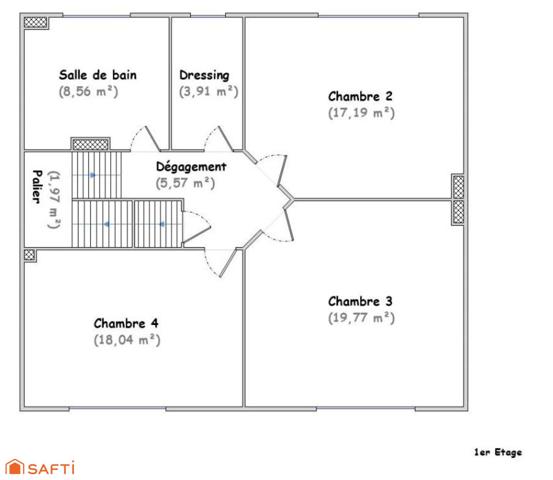 Grands volumes et 4 à 5 chambres au calme