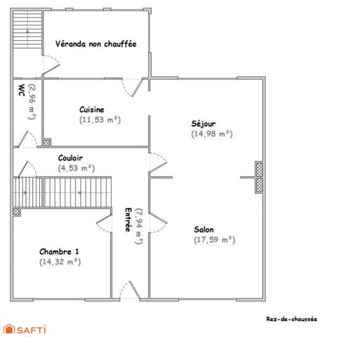 Grands volumes et 4 à 5 chambres au calme