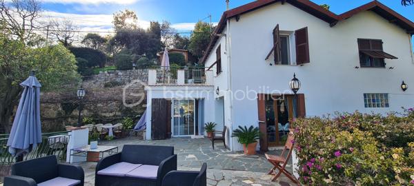 ✨ Villa avec potentiel unique – Menton, quartier résidentiel ✨

À seulement 5 minutes en voiture du centre-ville de Menton, découvrez cette propriété rare nichée dans un environnement paisible et verdoyant.

Implantée sur un terrain en légère restanque de 2 800 m², la villa actuelle développe environ 100 m² habitables, complétée par un studio indépendant sous terrasse avec accès séparé.

Depuis les extérieurs, vous profitez d’un cadre privilégié avec vue sur les montagnes, la mer et jusqu’à l’Italie au loin. Le quartier, recherché pour son calme et sa beauté, offre un véritable écrin de nature.

L’accès voiture est aisé, et l’atout majeur réside dans le potentiel constructible : possibilité d’édifier jusqu’à 400 m² au total, ouvrant la voie à de multiples projets, qu’il s’agisse d’une rénovation de prestige ou d’une nouvelle réalisation contemporaine.

Un bien à fort potentiel, idéal pour les amateurs de calme et de vues dégagées, à deux pas de la Riviera italienne.