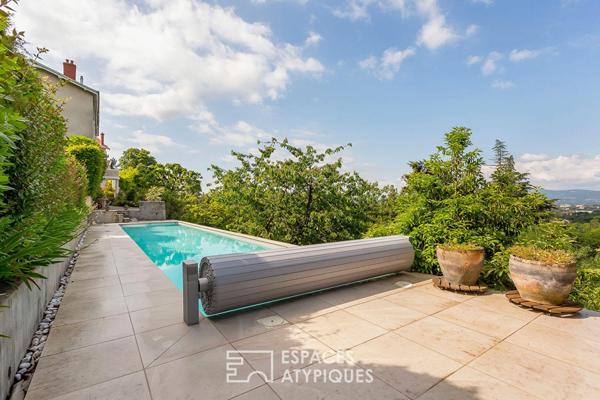 Maison ancienne avec piscine et vue imprenable