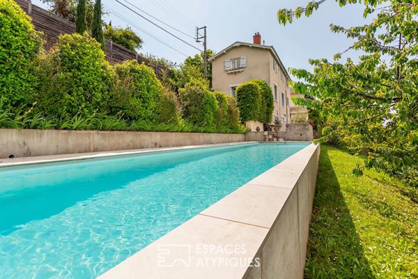 Maison ancienne avec piscine et vue imprenable