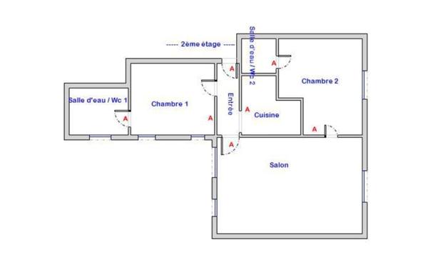 Appartement à vendre    3 pièces • 60 m2 Paris 1