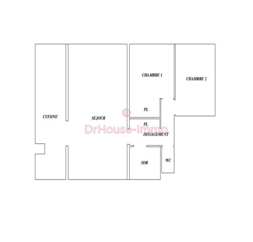 Appartement à vendre 3 pièces de 69 m²