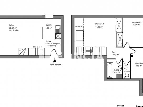 Location Appartement 3 pièces 65.24 m² - RESIDENCE VILLIERS DE L'ISLE ADAM Laval 53000