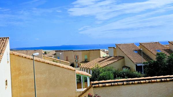 Splendide pavillon T3 avec vue mer – Résidence avec piscine à Saint Pierre La Mer