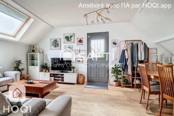 Appartement avec beau jardin et 2 chambres en centre ville