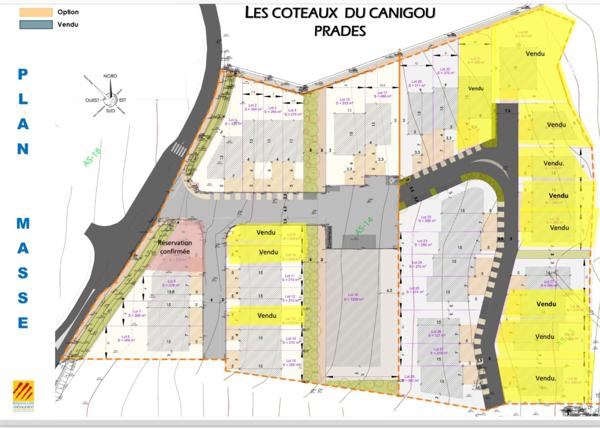 Dpt Pyrénées Orientales (66), à vendre PRADES Terrain constructible 282 m², 2 faces, libre constructeur