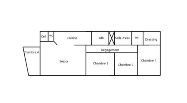 GRAND T6 DE 163 M² – TOIT-TERRASSE – PLEIN CENTRE DE DAX
