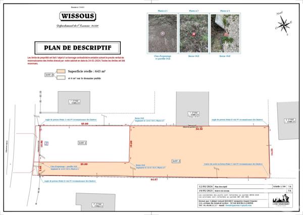 Terrain à vendre  643 m2 WISSOUS - 91