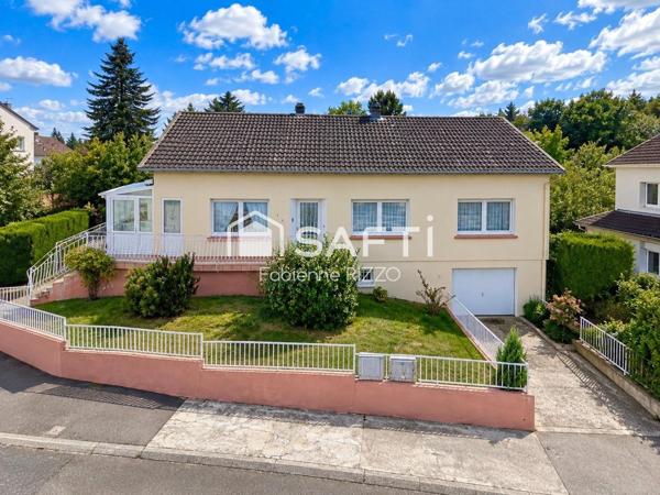 CREUTZWALD - MAISON  INDIVIDUELLE PLAIN PIED SUR SOUS SOL COMPLET ET JARDIN